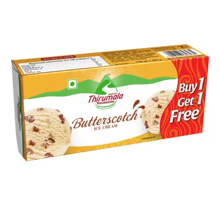 Butterscotch Ice cream - Thirumala Milk
