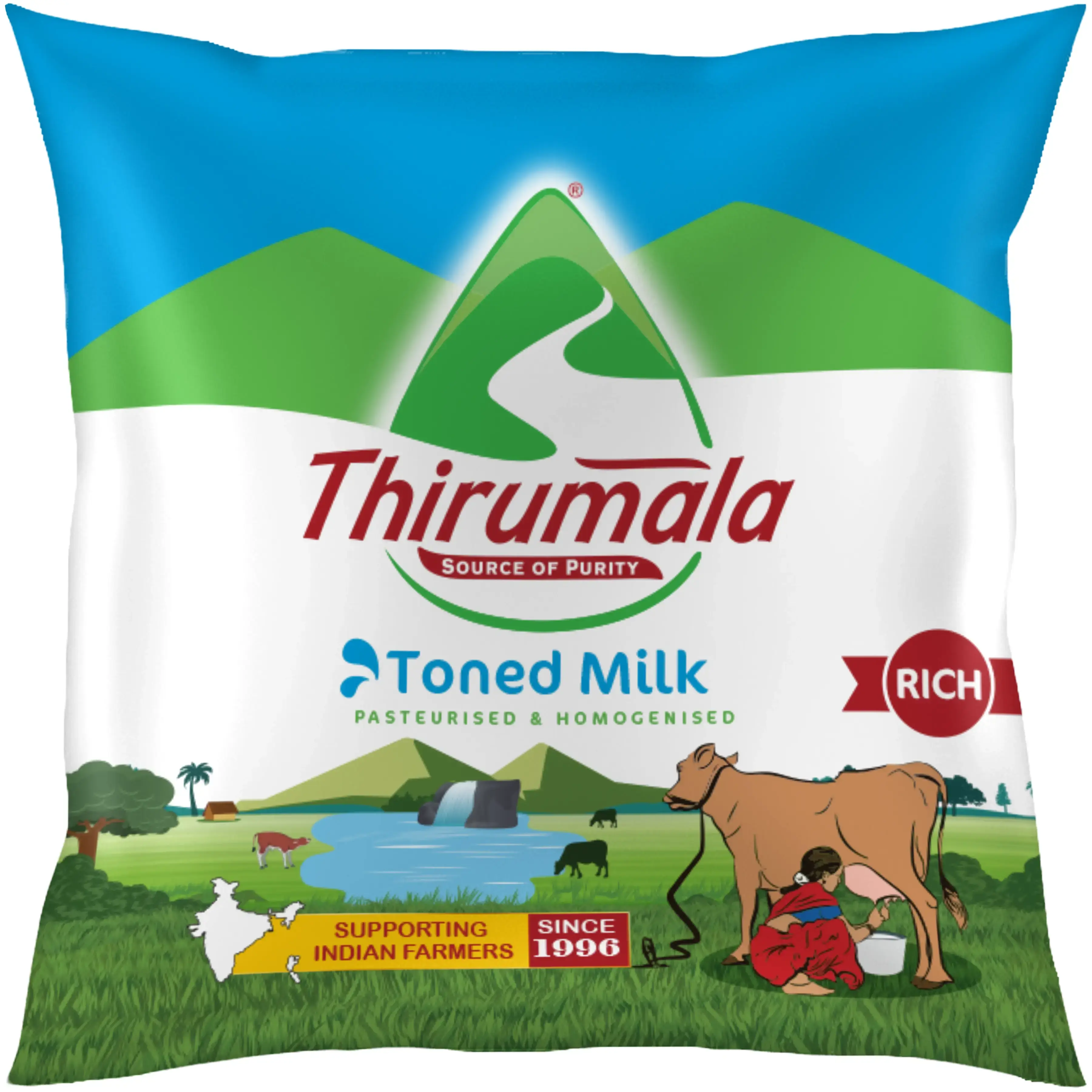 Toned Milk 500ml - Thirumala Milk