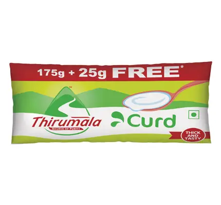 Curd Pouch Offer Pack 175gm - Thirumala Milk 