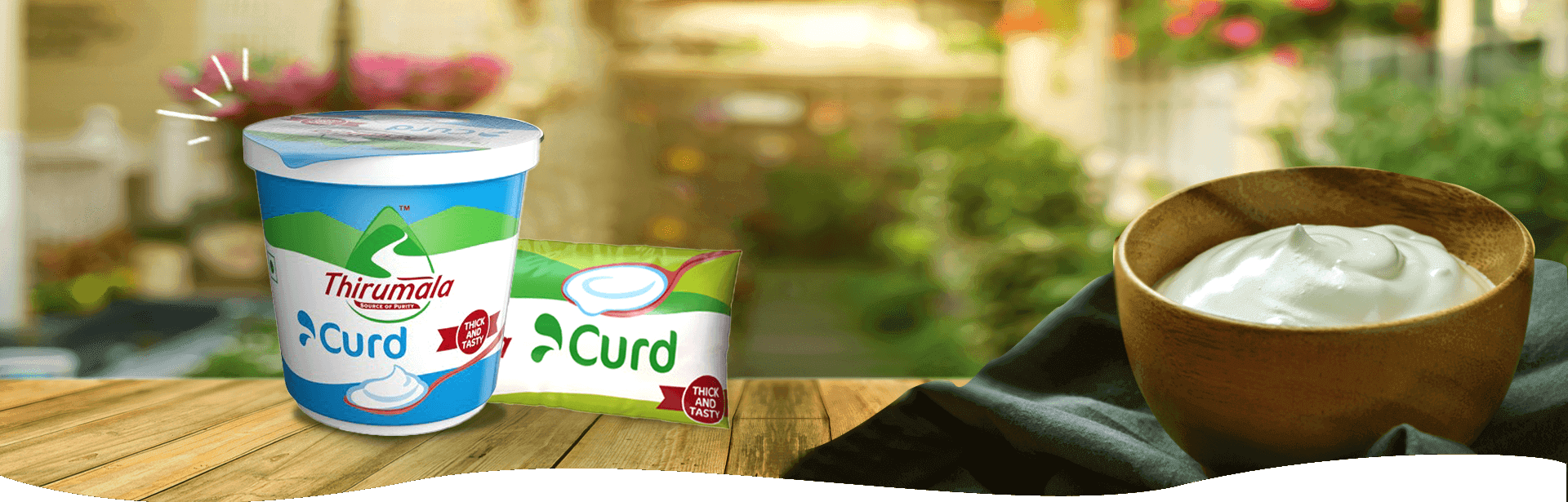 Low fat Curd - Banner - Thirumala Milk