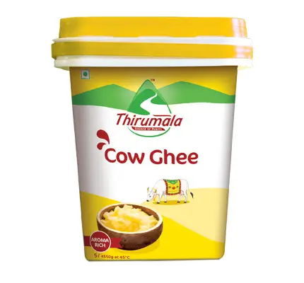 Pure Cow Ghee Tub 5Ltr, 15Ltr - Thirumala Milk 